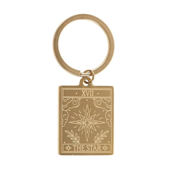 Something Different Stjärntarot Nyckelring One Size Guld Gold One Size