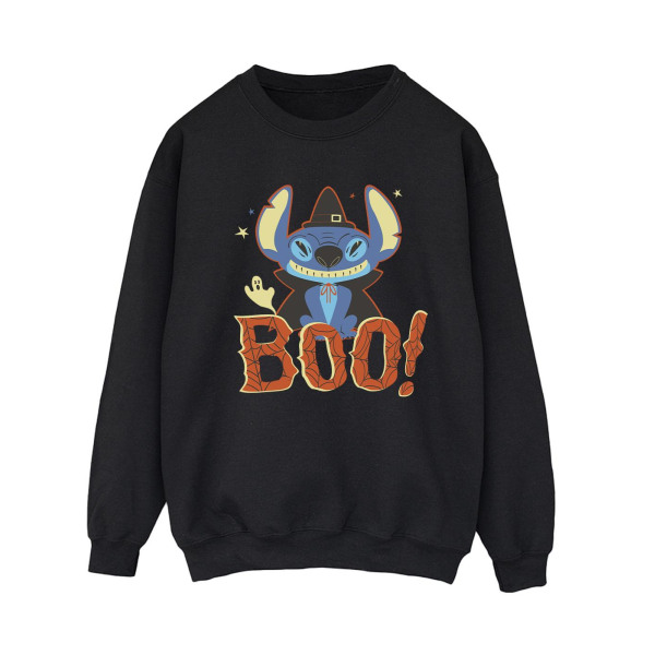 Disney Lilo för kvinnor/damer & Stitch Boo! Tröja M Svart Black M