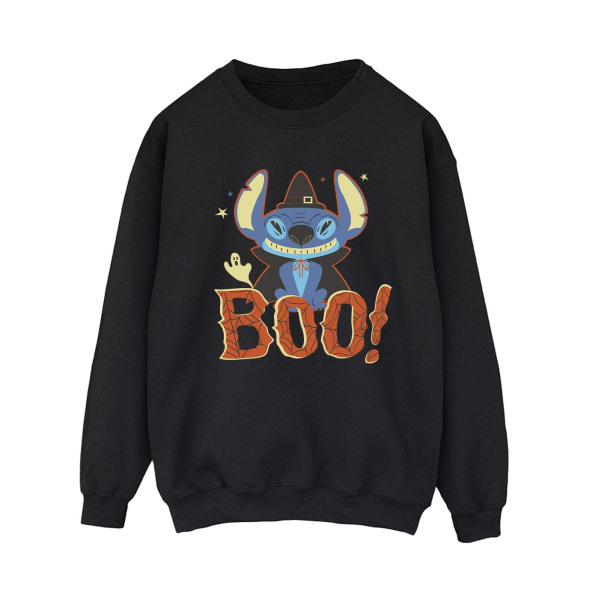 Disney Womens/Ladies Lilo & Stitch Boo! Sweatshirt XXL Svart Black XXL