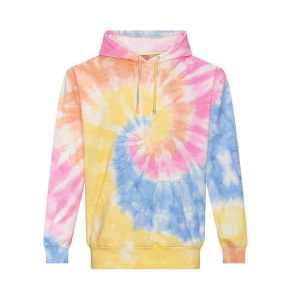 Awdis Unisex Vuxen Swirl Tie Dye Hoodie XXL Gul/Blå/Rosa Yellow/Blue/Pink XXL