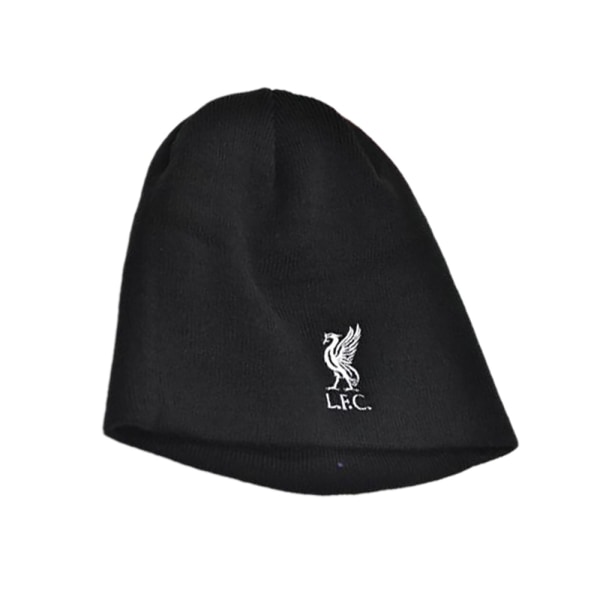 Liverpool FC Vuxna Unisex Crest Beanie Stickad Mössa One Size Bl Black One Size