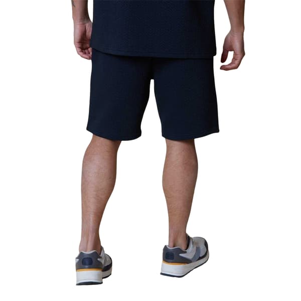 Threadbare Herr Mitch Texturerade Shorts 30R Marinblå Navy 30R