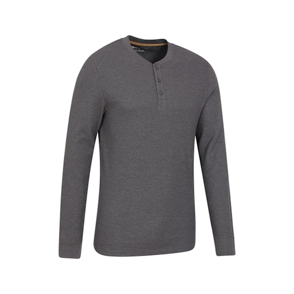 Mountain Warehouse Selby Waffle Henley T-shirt XL Grå Grey XL