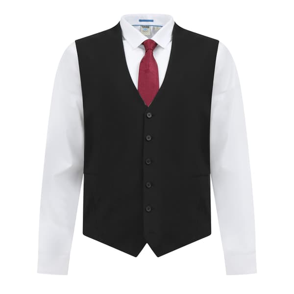 Duke Herr D555 Ted 4-vägs stretchkostymjacka 48S Svart Black 48S