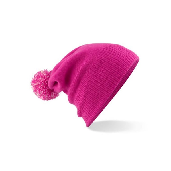 Beechfield Unisex Snowstar Beanie i storlek Fuchsia/Off White Fuchsia/Off White One Size