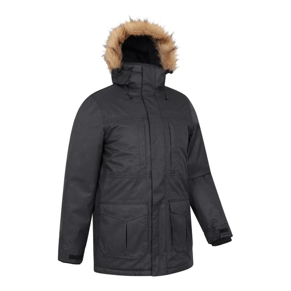 Mountain Warehouse Herr Gorge II Lång Jacka XL Svart Black XL