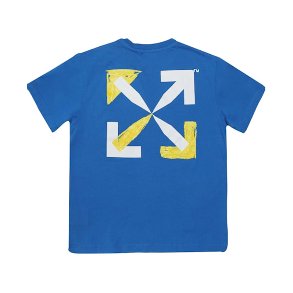 Off White Barn/Barn Script T-Shirt 10 År Blå/Gul Blue/Yellow 10 Years