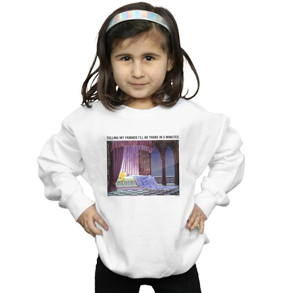 Disney Girls Sleeping Beauty I´ll Be There In 5 Sweatshirt 9-11 White 9-11 Years