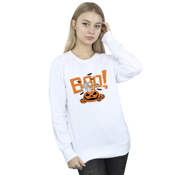 Tom & Jerry Dam/Damer Halloween Boo! Sweatshirt XL Vit White XL