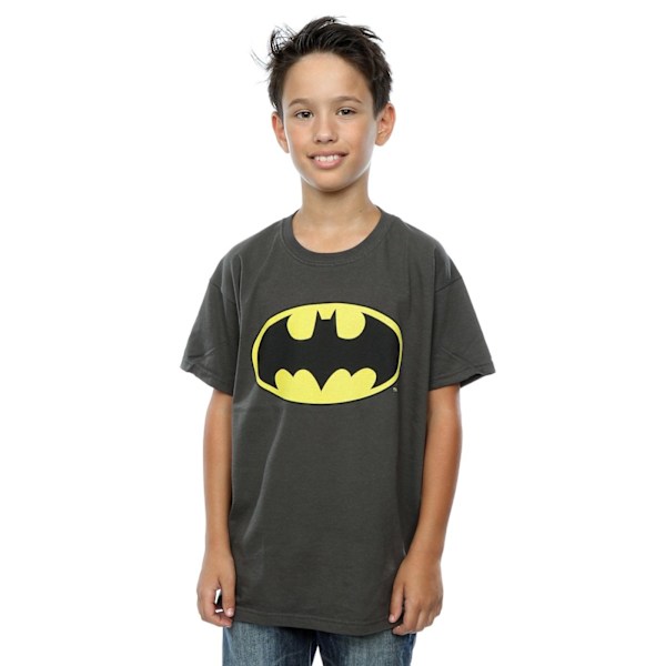 DC Comics Pojkar Batman Logotyp T-Shirt 5-6 År Ljusgrafit Light Graphite 5-6 Years