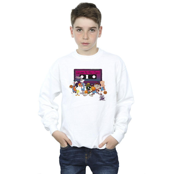 Space Jam: A New Legacy Boys Team Cassette Sweatshirt 3-4 år White 3-4 Years