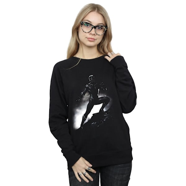 Marvel Dam/Kvinnor Black Panther Stående Pose Sweatshirt L B Black L