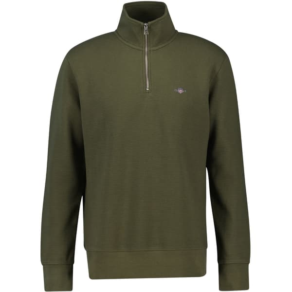Gant Herr Half Zip Tröja med Broderad Logotyp M Juniper Green Juniper Green M