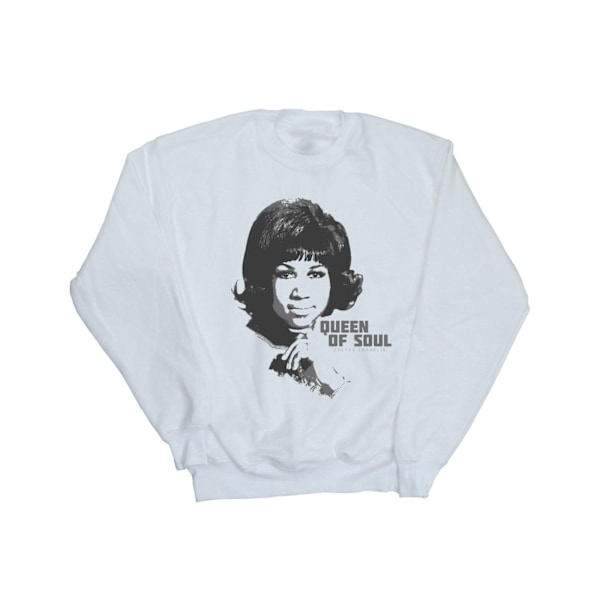 Aretha Franklin Girls Queen Of Soul Sweatshirt 7-8 år Vit White 7-8 Years