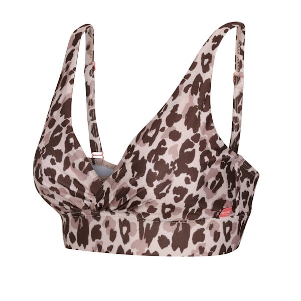 Regatta Paloma Leopardmönstrad Bikiniöverdel för Dam/Kvinna 12 UK Brun/Beige Brown/Beige 12 UK