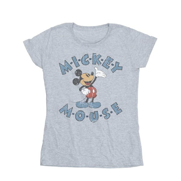 Disney Dam/Kvinnor Mickey Mouse Dash Bomull T-shirt XXL Sport Sports Grey XXL