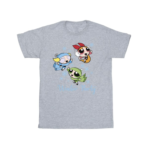 The Powerpuff Girls Mens Girls Winter Party T-Shirt L Sports Grå Sports Grey L