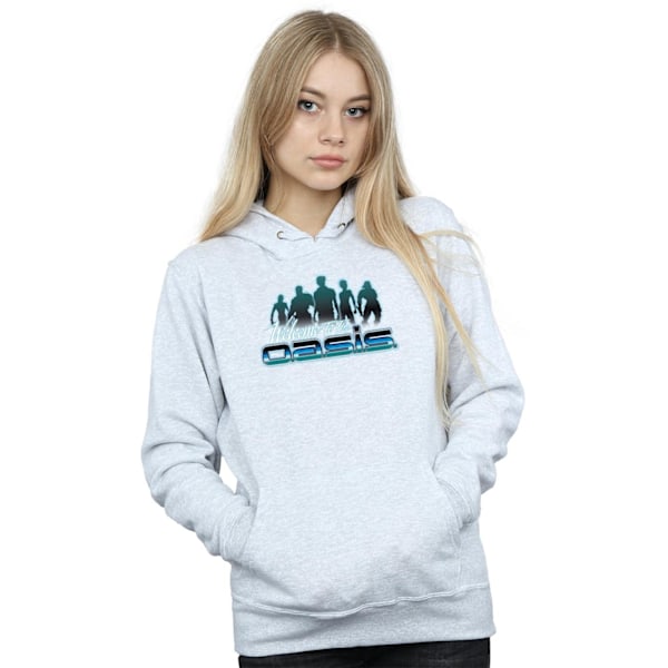 Ready Player One Dam/Kvinnor Välkommen Till Oasis Hoodie L Han Heather Grey L