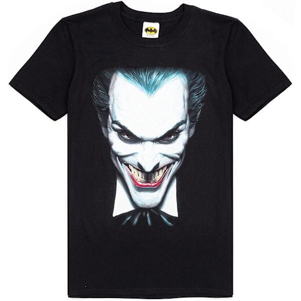 The Joker T-shirt för män med ansikte L Svart Black L