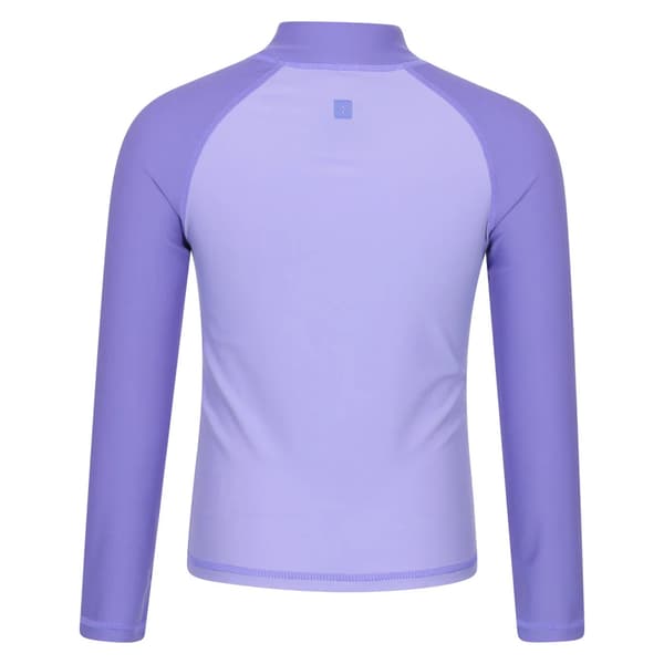 Mountain Warehouse Barn/Barn Långärmad Rash Top 7-8 År Light Purple 7-8 Years