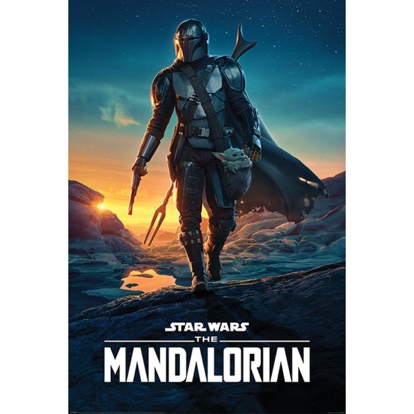 Star Wars: The Mandalorian Nightfall Poster One Size Multicolou Multicoloured One Size