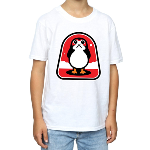 Star Wars Boys The Last Jedi Porgs Badge T-Shirt 12-13 år Vit White 12-13 Years