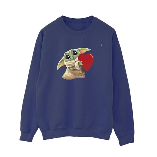 Star Wars Dam/Damer The Mandalorian The Kids With Heart Sweatshirt Navy Blue XL