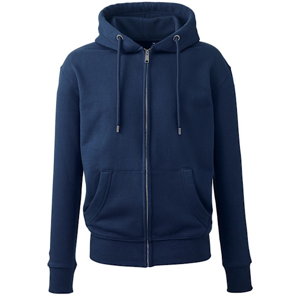 Anthem Mens Organic Full Zip Hoodie 3XL Marinblå Navy 3XL