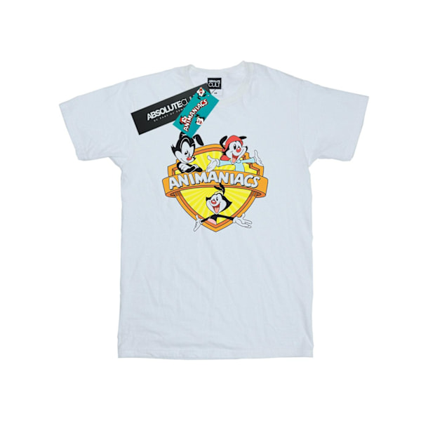 Animaniacs Boys Logo Crest T-shirt 12-13 år Vit White 12-13 Years