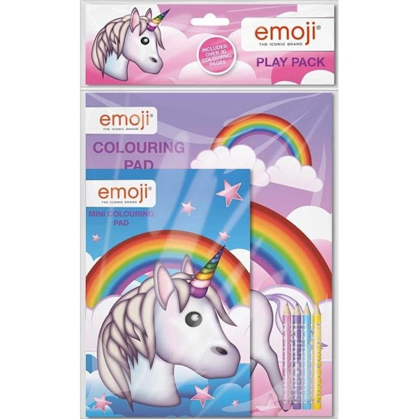 Emoji Unicorn Färgset En Storlek Flerfärgad Multicoloured One Size