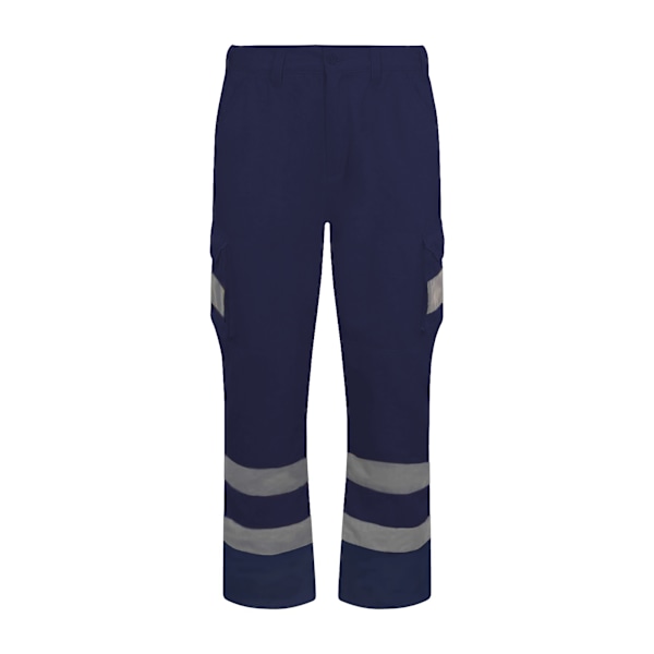 PRO RTX High Visibility Herr Cargo Byxor 4XL R Marinblå Navy 4XL R