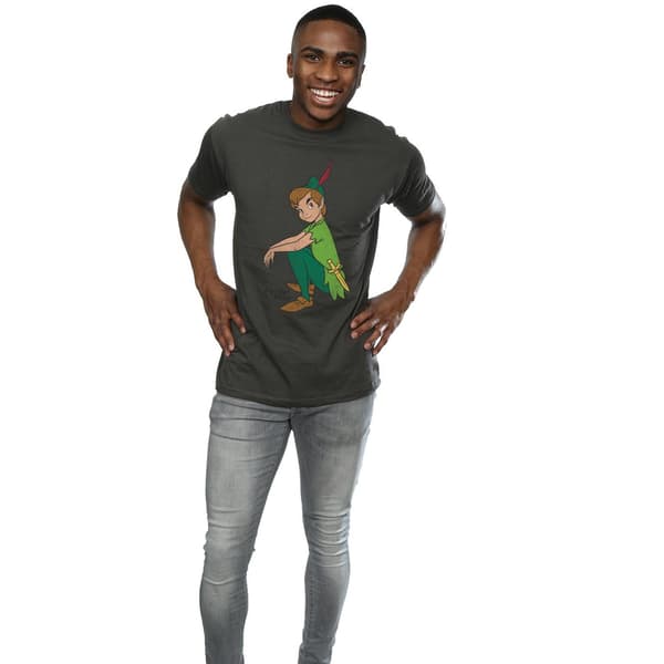 Peter Pan Herr Klassisk Heather T-Shirt L Ljus Grafit Light Graphite L
