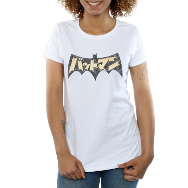 DC Comics Dam/Kvinnor Batman International Logo Bomull T-Shir White XXL