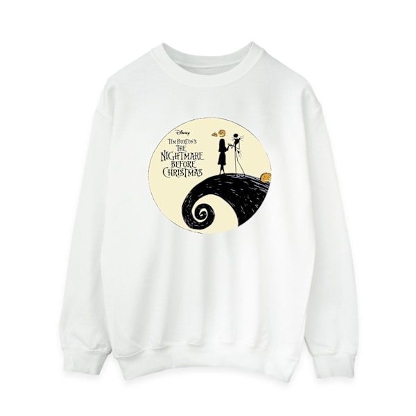 The Nightmare Before Christmas Dam/Kvinnor Logotyp Sweatshirt 4X White 4XL