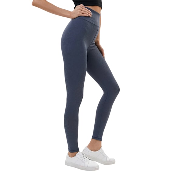 Lookus Dam/Dam Zelal Ribbade Leggings XL Antracit Anthracite XL