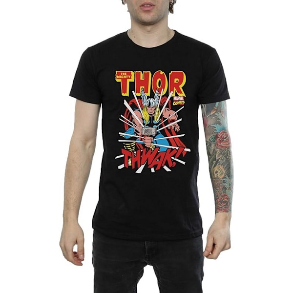 Thor Thwak T-shirt för män, 3XL, svart Black 3XL