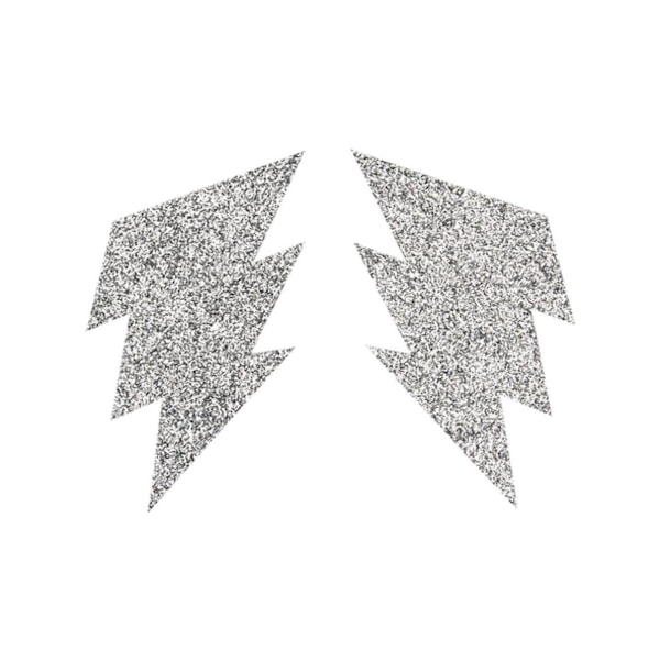 Fever Dam/Kvinnor Glitter Blixt Nipple Pasties One S Silver One Size