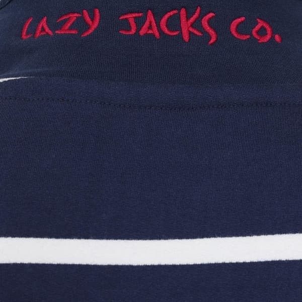 Lazy Jacks Randig Tröja för Herr S Marinblå Marine S