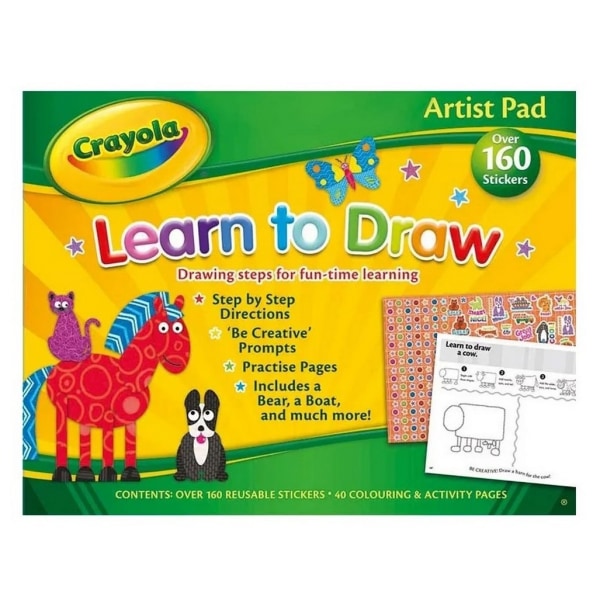Crayola Lär dig Rita Ritblock Set En one size Flerfärgad Multicoloured One Size