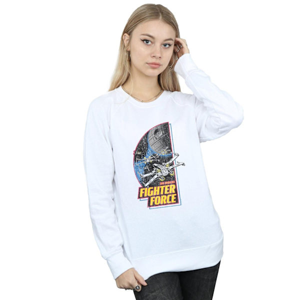 Star Wars Dam/Kvinnor Fighter Force Sweatshirt L Vit White L