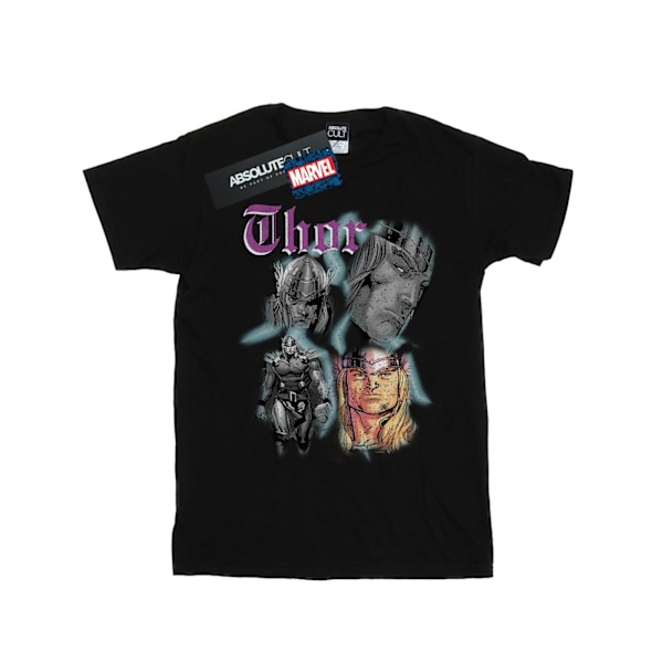 Marvel Girls Thor Homage Bomull T-shirt 12-13 år Svart Black 12-13 Years