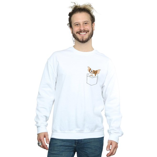 Gremlins Herr Gizmo Faux Pocket Sweatshirt L Vit White L