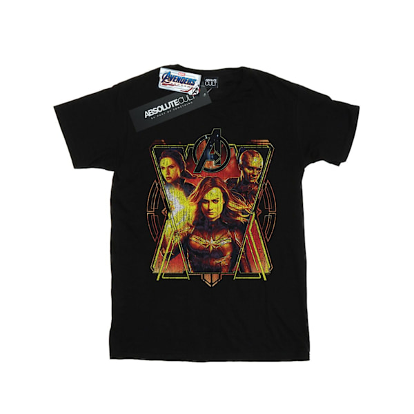 Marvel Boys Avengers Endgame Distressed Sunburst T-shirt 12-13 Black 12-13 Years