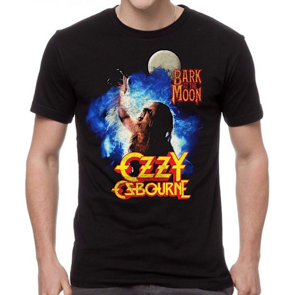 Ozzy Osbourne Unisex Vuxen Bark at the Moon T-shirt Stor Svart Black L