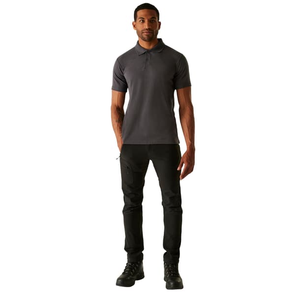 Regatta Professional Pikétröja för män 4XL Solid Grå Solid Grey 4XL