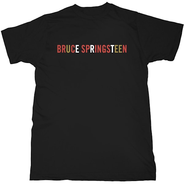 Bruce Springsteen Unisex Vuxen Logo T-Shirt XL Svart Black XL