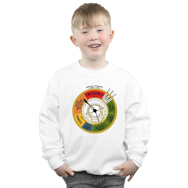 Fantastiska vidunder Boys Threat Level Sweatshirt 12-13 år Vit White 12-13 Years