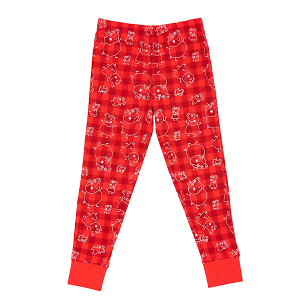 Greta Gris Pojkar George Pig Julpyjamas Set 12-18 Månader Röd Red/Grey 12-18 Months