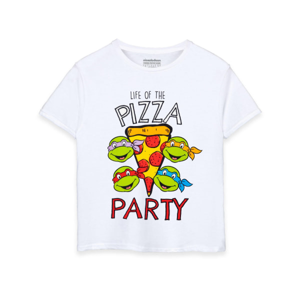 Teenage Mutant Ninja Turtles Boys Life Of The Pizza Party T-Shi White 9-10 Years