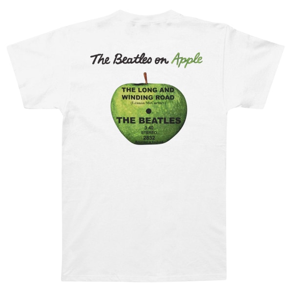 The Beatles unisex t-shirt för vuxna med långa och slingrande print White S